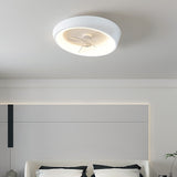 Modern Bedroom Whiite Ceiling Fans Metal Ceiling Lights Nordic Minimalism Led Mounted Lamp Fixtures Home Decor Lustre Luminarias