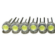 100pcs/lot white 5mm F5 Straw Hat LED Chandelier Crystal Lamp Beads Big Core Chip 6-7LM Light emitting diodes led DIY lights
