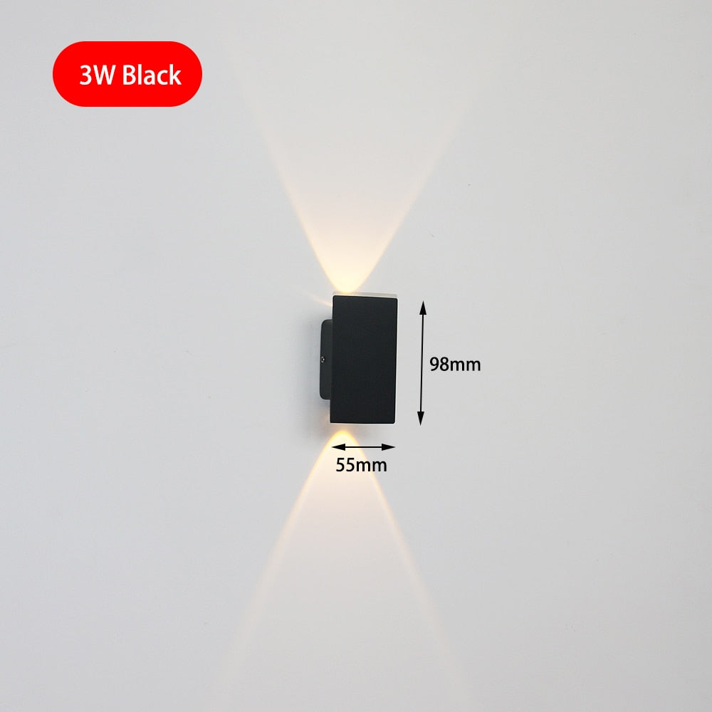 Modern Simple 6W LED Indoor Wall Lamp Bedroom Living Room Home Lighting Aisle Corridor Decoration Aluminum Wall Light AC85-265V