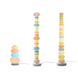 Candy String Rainbow LED Floor Lamp Nordic Novelty Glass Floor Light For Children Living Room Bedroom Vertical Lighting Fixtures