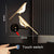 LED Golden Bird Wall Lamp Parlor Bar Bedside Hanging Light Novelty Rotatable Wall Lamp Bedroom Bedside Indoor Sconce