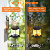 Solar LED Lights Outdoors Floor Lanterns Powered Candle IP65 Terraza Indoor Hanging Balcony Lamp Decorations Lighting For Garden