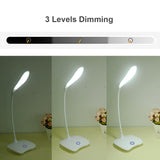 Office Bright Table Lamp Rechargeable Battery LED Stand Kids Desk Lamp Table Top Lanterns For Student Study Reading Book Lights
