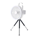 USB Tripod Floor Camping Fan With Power Bank LED Light Rechargeable Desktop Portable Circulator Wireless Ceiling Electric Fan