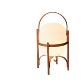 Modern Solid Wood Floor Lamp Wooden Basket Glass Table Lamp Personality Creativity Simple Japanese Home Stay Bedside Living Room