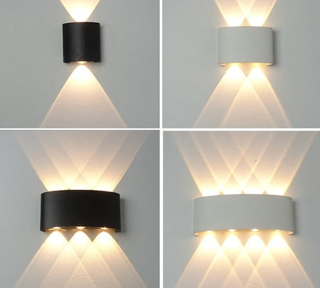 Magdalyn Outdoor Wall Lamp Aluminum Home Decoration Porch Sconce Up Down Building Fixtures  Nordic Interior Waterproof Led Light