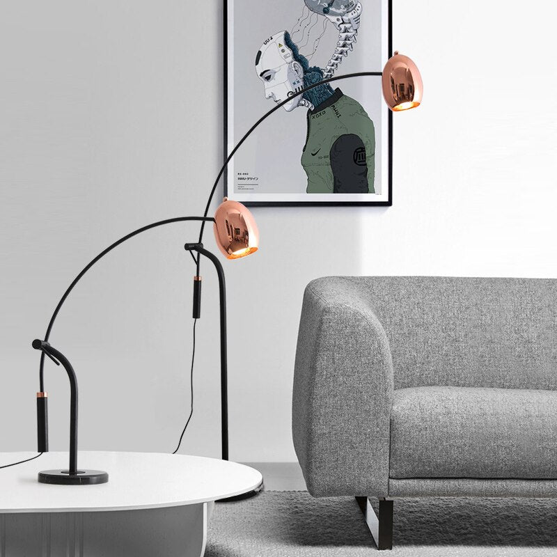 Nordic Modern Minimalist Living Room Floor Lamp Bedroom Creative Designer Sofa Fishing Vertical Table Lighting