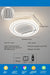 Modern Full Spectrum Bladeless Ceiling Fan Lamps Dimmable With Remote Control 6 Gears Indoor LED Lighting Bedroom Living Room