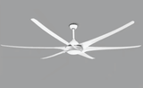 100 Inch Large Ceiling Fans With Light DC Motor Reverse Blades 110V 220V Stainless Ceiling Fans Ventilator De Techno Silver Fan