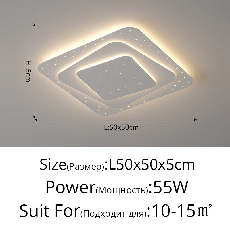 Minimalist Led Living Room Ceiling Lamp Modern Simple Home Atmosphere Master Bedroom Lamp Design Sense Ring Indoor Lighting Lamp