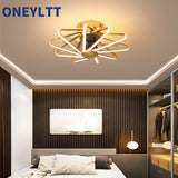 LED ceiling fan with Lights remote control home decor ventilator lamp Living room Bedrpoom DC ceiling fan lamp