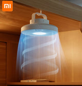 New Xiaomi Summer Air Cooler Fan with LED Lamp Remote Control Rechargeable USB Power Bank Ceiling Fan 3 Gear Wall Ventilador