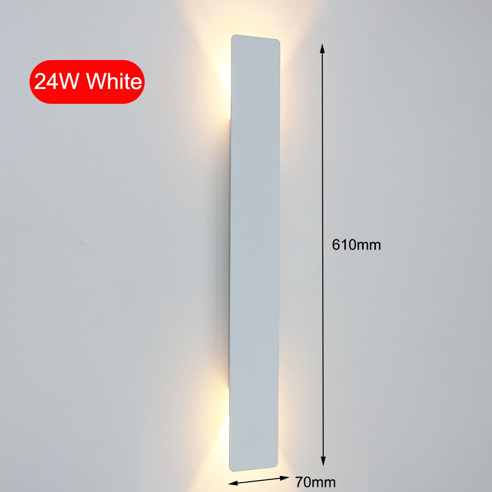 Modern Simple 6W LED Indoor Wall Lamp Bedroom Living Room Home Lighting Aisle Corridor Decoration Aluminum Wall Light AC85-265V