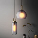 Nordic Glass Ball Pendant Light Kitchen Fixtures Living Room Lustre Luxury Bedroom Decoration Coffee Table Hanging Lamp