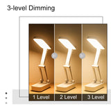 Foldable table lamp for Students Stepless dimming 1200mAh Rechargeable Battery Reading Desk Lamp Lamps Table Dorm LZD0001