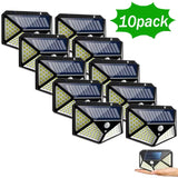 Solar powered, motion sensors lights, 100 LED beads, 1000 LUMENS