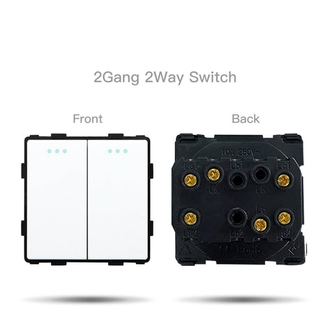  Wall Light Switches Glass Panel Parts White USB Sockets Function Parts  DIY EU CAT5 TV Sockets Power Outlet Parts