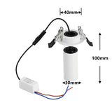 360° Rotating Downlight Dimmable 1W 3W LED Ceiling Light Spotlight For Cloakroom Bedroom Wine Cabinet Living Room