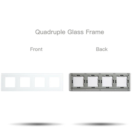  Wall Light Switches Glass Panel Parts White USB Sockets Function Parts  DIY EU CAT5 TV Sockets Power Outlet Parts