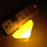 Led Night Light Mushroom Wall Socket Lamp Eu Us Plug Warm White Light-control Sensor Bedroom Light Home Decoration