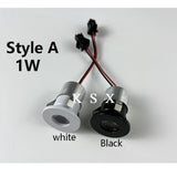 Small Spot Light 1W 3W Mini LED Spotlight AC85-265V 18mm Cutout Recessed Downlight Ceiling Lamp Showcase Display Lighting DC12V