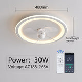 MARPOU ceiling fan with lighting remote control and APP control Lamp modern ceiling fans with led light For Bedroom Living room