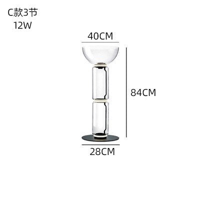 Italy Design Heavy Glass LED Floor Lamps Nordic Light Modern Bright Stand Lighting for Living Room Bedroom lustre Decor Fixtures