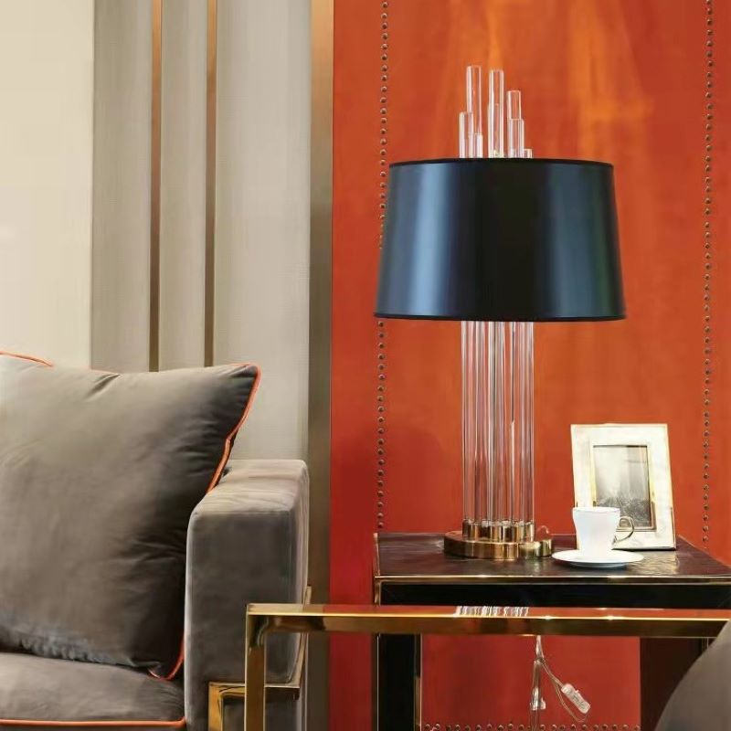 Nordic postmodern glass rod table lamp is applicable to the decorative lamp of living room table lamp and study bedside table