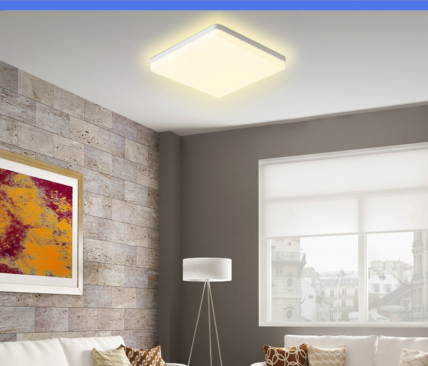 18/24/36/48W Square Ceiling Lamp LEDs Ceiling Light Flush Mounting Convenient Super Bright Ceiling Lamp Kitchen Bedroom Hallway