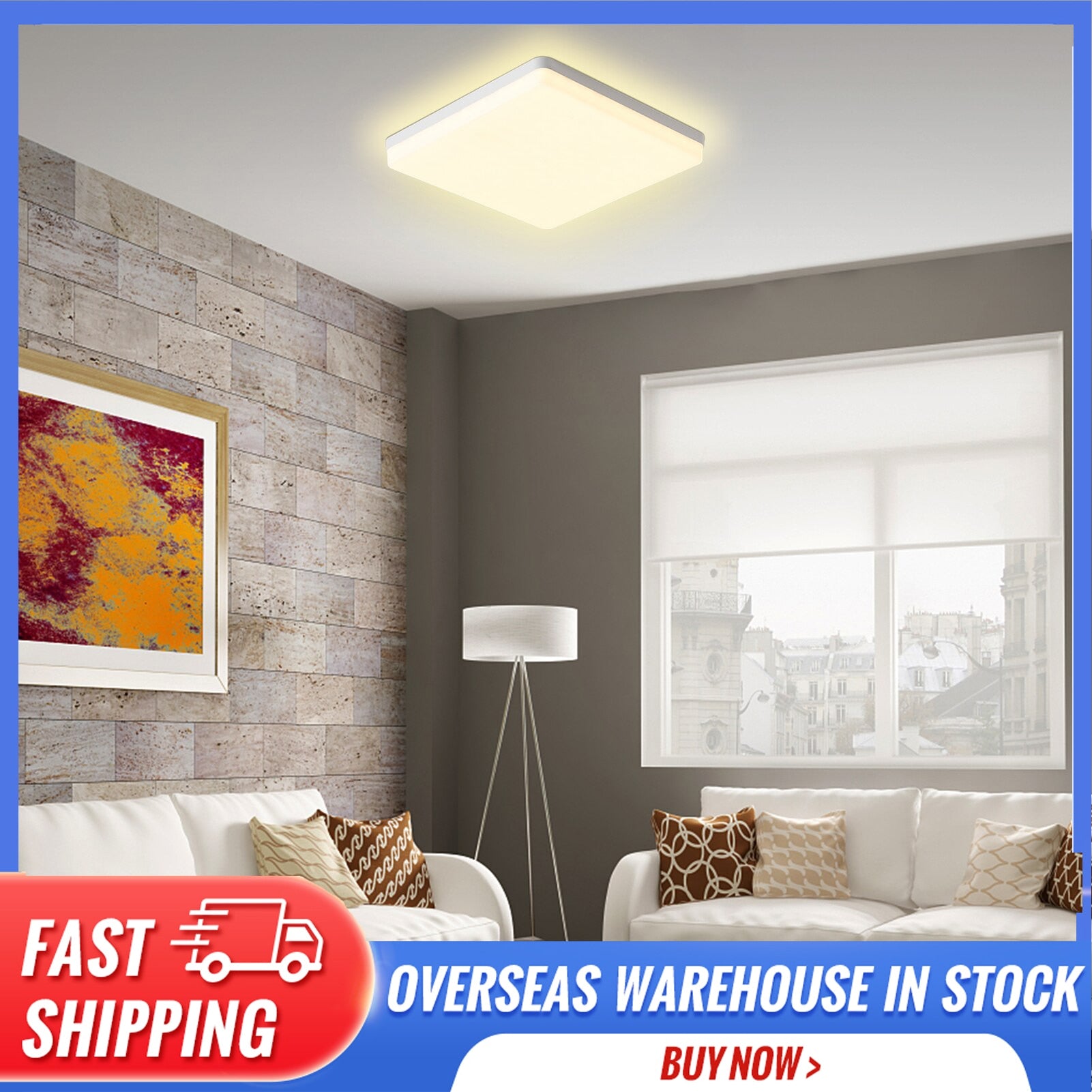 18/24/36/48W Square Ceiling Lamp LEDs Ceiling Light Flush Mounting Convenient Super Bright Ceiling Lamp Kitchen Bedroom Hallway