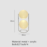 New Style LED Floor Lamp Chrome Metal Living Room Hotel Room Floor Lights White Acrylic Ball Home Art Decors