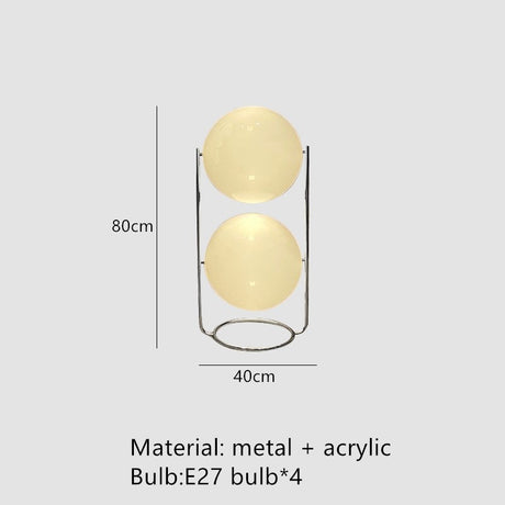 New Style LED Floor Lamp Chrome Metal Living Room Hotel Room Floor Lights White Acrylic Ball Home Art Decors