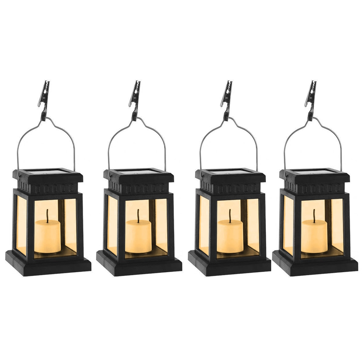 Garden Decors Outdoor Solar Lights Retro Palace Lantern Lights Hanging Candle Lamps Landscape Lighting Floor Lights Solar Lantern
