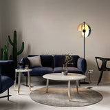 Designer LED Theia Floor Lamp for Bedroom Living Room Glass Hemisphere Industrial Corner Lamp High-end Decor Desks Lighting