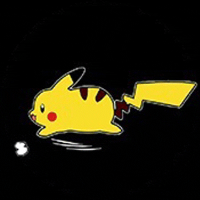 Novelty LED Car Light Dynamic Cartoon Projector Lamp Rechargeable Car Door Atmosphere Warning Light Pikachu Anime Decor Lamp