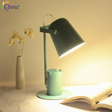 Nordic Iron Art LED Fashion Simple Desk Lamps Eye Protection Dimming Metal Pen Holder Table Lamp Living Room Bedroom Home Decor