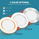 LED Downlight 3W 5W 7W 9W 12W Recessed Round LED Ceiling Lamp AC 220V 230V 240V Spot light Indoor Lighting Warm White Cold White