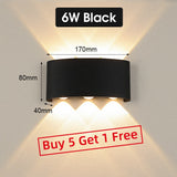 LED Wall Lamps IP65 Waterproof Outdoor/Indoor Stair Lighting A85-265V Up Down Light For Garden Living Room Wall Home Room Decors