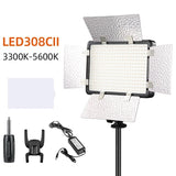 Godox LED308C II LED308 LED Video Studio Light Camera Fill Lamp With Adapter Professional Photographic Lighting Live Streaming