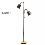 Nordic modern solid wood&cotton fabric lampshade floor lamp E27 220V coffee table floor lamp for living room bedroom hotel room