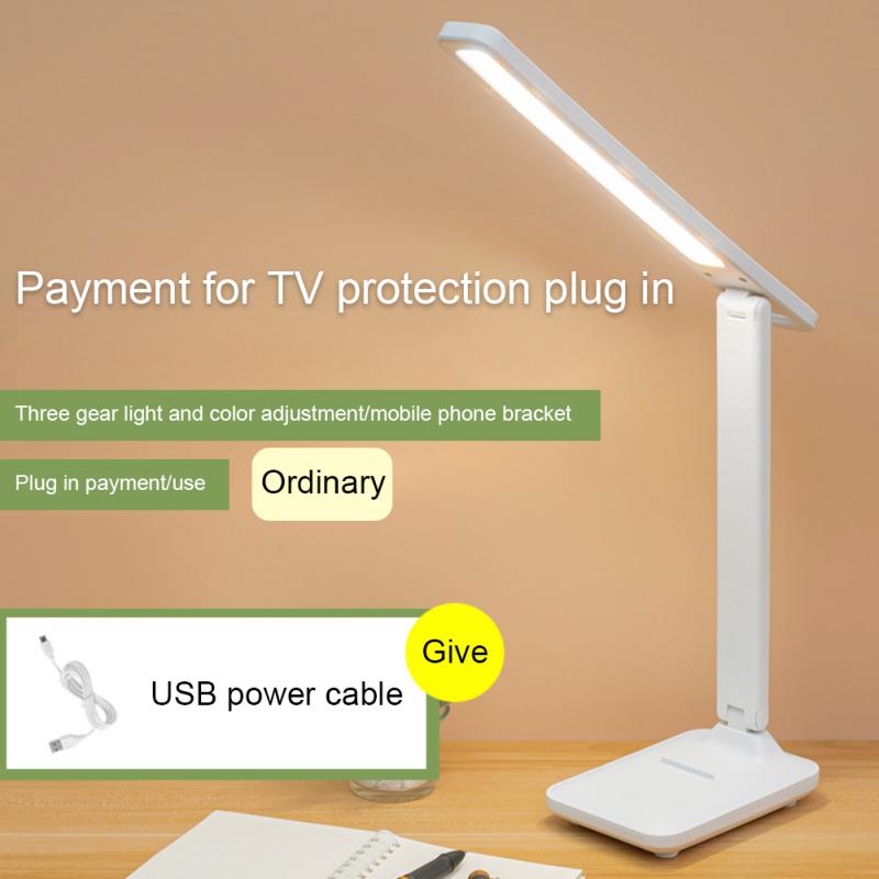 XIAOMI Led Desk Lamp 3 Color Dimmable Touch Foldable Table Lamp Bedside Reading Dormitory Eye Protection USB ReChargeable Light