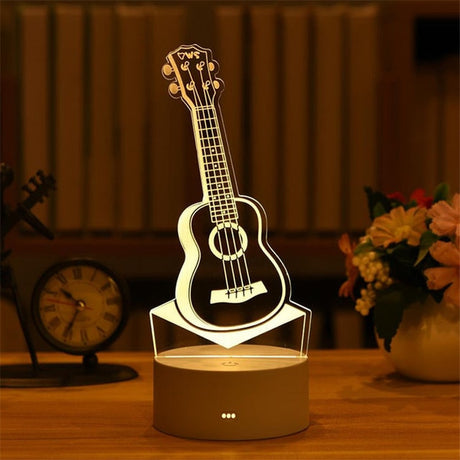 Romantic Love 3D Acrylic Led Lamp for Home Children's Night Light Table Lamp Birthday Party Decors Valentine's Day Bedside Lamp