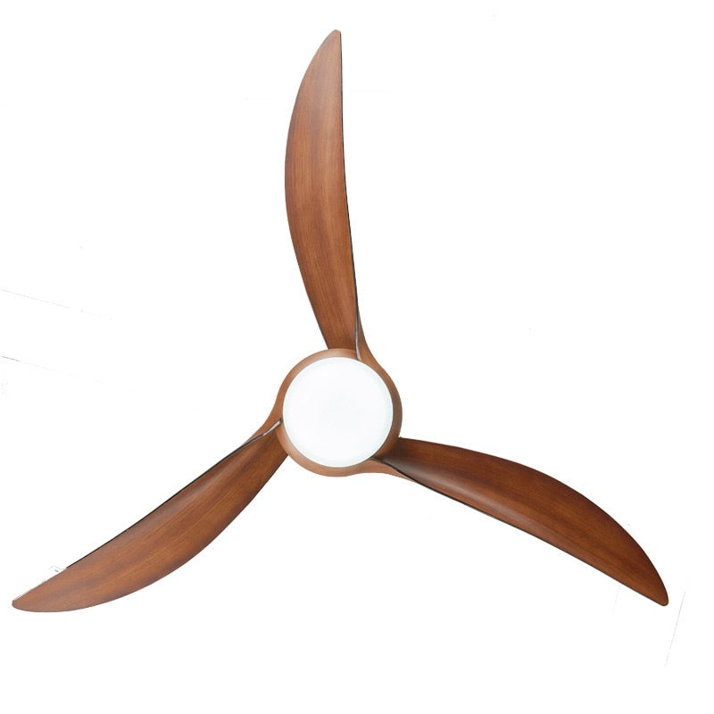 52 Inch Lamp Ceiling Fans Light with Remote Control Included 3 Color Change ABS Blade Silent Copper Motor