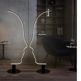 New Modern Fashion Creative Design Human Face Decor Led Floor Lamp Home Bedroom Living Room Indoor Lighting Bedside Lamp Light