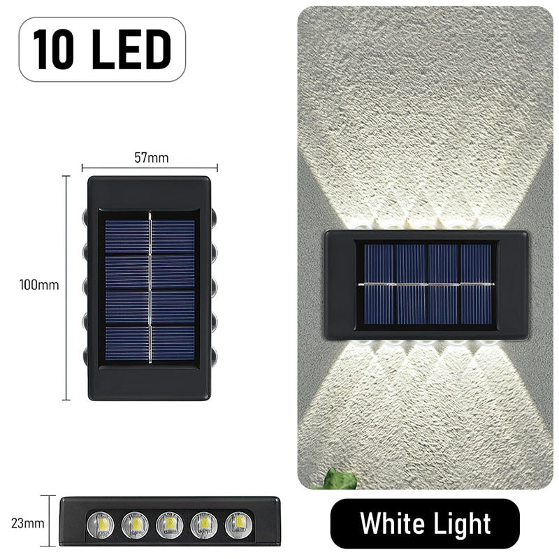 Solar Light Waterproof Solar Led Light Outdoor Sunlight Lamp for Garden Street Landscape Balcony Decor Solar Wall Lamp Outdoor