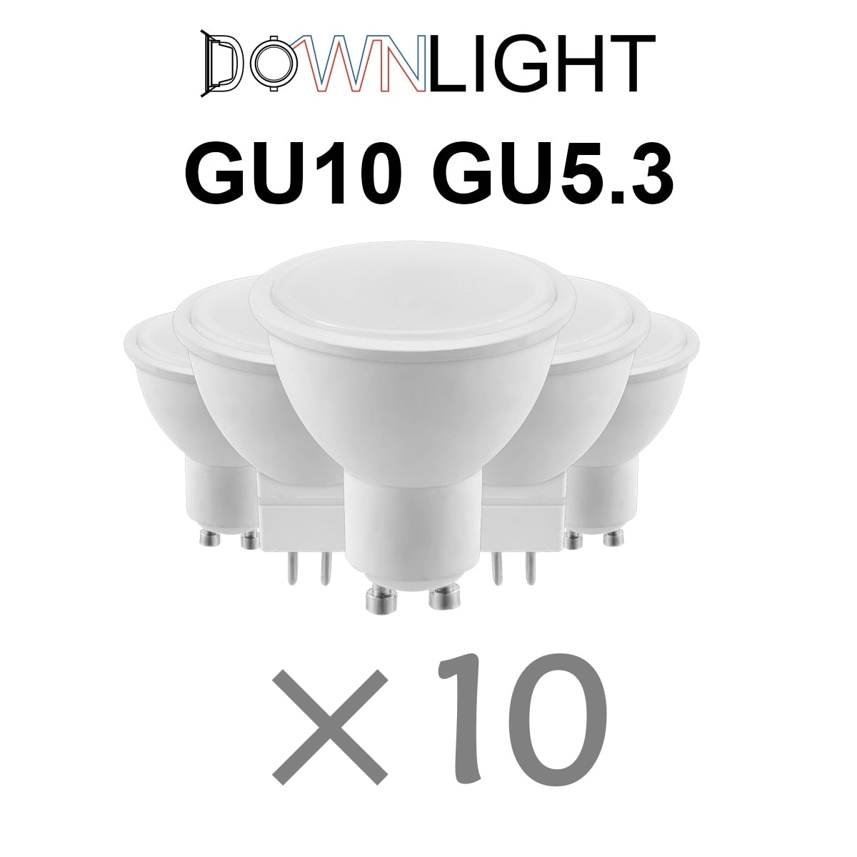 10pcs Factory direct LED spotlight GU10 MR16 220V high lumen replace 50W 100W halogen lamp is suitable for down lamp chandeliers