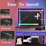 RGB LED Light Strip USB 5050SMD Rgb Light Tape Flexible Leds Light Strip Tape Wall Bedroom Decor TV BackLight DIY APP Control