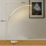 C Floor Lamp Dimming Remote Control Floor Light Black LED Corner Floor Lamp Bedroom Decoration Living Room Lamp Standing Light