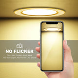 No External Driver LED Recessed Downlights SMD 2835 3W 5W 7W 9W 12W AC220V LED Ceiling Spot light Bedroom Indoor Lighting