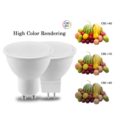 10pcs Factory direct LED spotlight GU10 MR16 220V high lumen replace 50W 100W halogen lamp is suitable for down lamp chandeliers